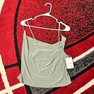 NWT MERAKI Spaghetti Strap Half Top